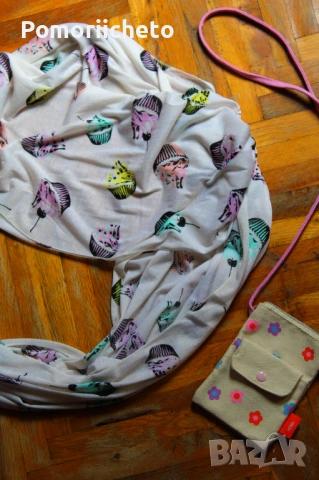 Нов шал тип безкраен/яка с принт кексчета Primark, снимка 2 - Шалове - 54127987