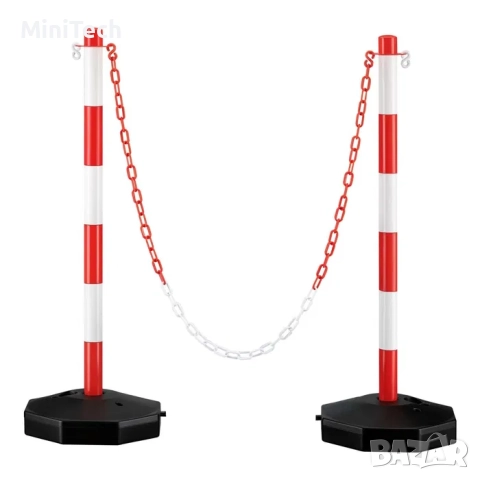 Преносимо Сигнално Колче с Пълнеща се Основа, снимка 2 - Други стоки за дома - 52029262