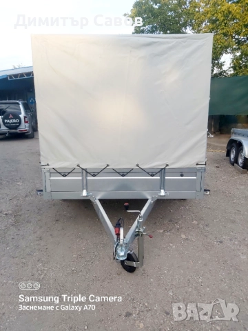 Туристическо ремарке Поп Индъстри с брезент и шпригли H-150, снимка 3 - Ремаркета - 51922008