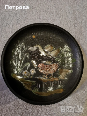 ръчно рисувана керамична чиния 
