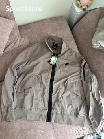 NIKE SPORTSWEAR ESSENTIAL PREMIUM BOMBER JACKET SIZE XL (CZ9894 229), снимка 7 - Якета - 56116266