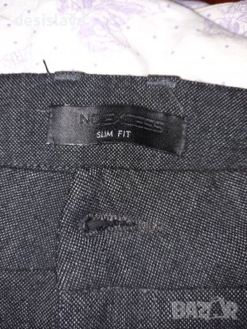 Продавам мъжки панталон No excess slim fit, снимка 4 - Панталони - 40225981