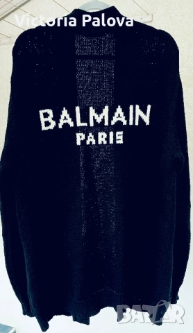 Мъжка дизайнерска жилетка оригинал BALMAIN PARIS  висша мода, снимка 2 - Други - 53299467
