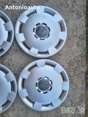 Оригинални тасове Audi 15 цола Ауди, снимка 3 - Аксесоари и консумативи - 55996366