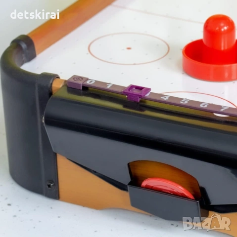 Дървена игра Въздушен хокей 77см, снимка 3 - Образователни игри - 54362730