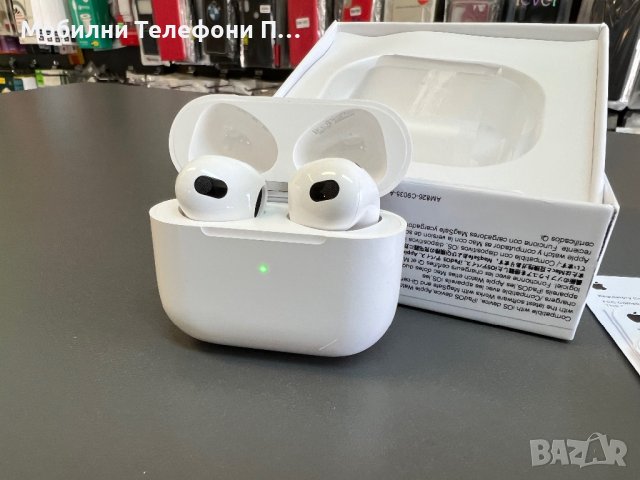 СлуСшалки безжични AirPods 3 с кутйка за безжично зареждане, снимка 3 - Слушалки, hands-free - 42180940