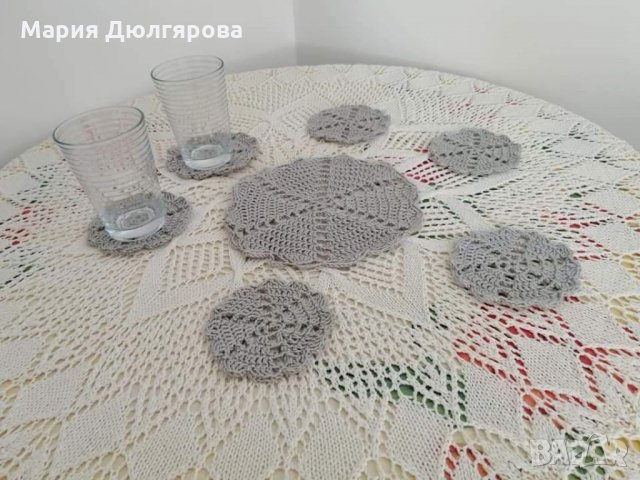 Плетени подложки за чаши, снимка 3 - Аксесоари за кухня - 34469998