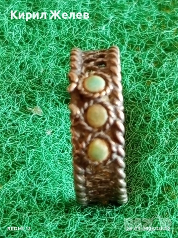 Винтидж сребърен пръстен филигранна изработка много красив 26212