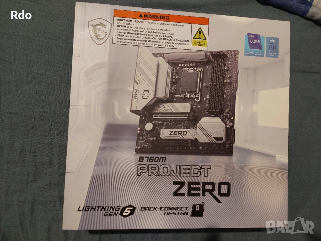 MSI B760M Project Zero + подарък 8 gb ddr5 ram