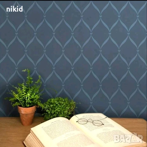 Едра Мароканска мрежа плетеница стенсил шаблон за спрей за торта украса Scrapbooking стена, снимка 2 - Други - 51267597