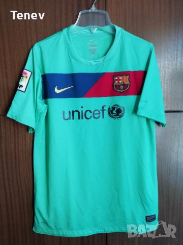Barcelona Lionel Messi Nike оригинална рядка фланелка тениска Барселона Меси 2010/2011, снимка 2 - Тениски - 38591160