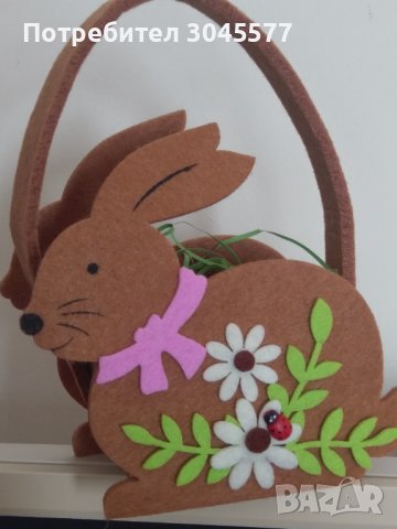 Кошница декоративна заек, снимка 1