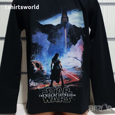Нова детска блуза с дълъг ръкав с дигитален печат STAR WARS, Междузвездни войни, снимка 2 - Детски Блузи и туники - 31208245
