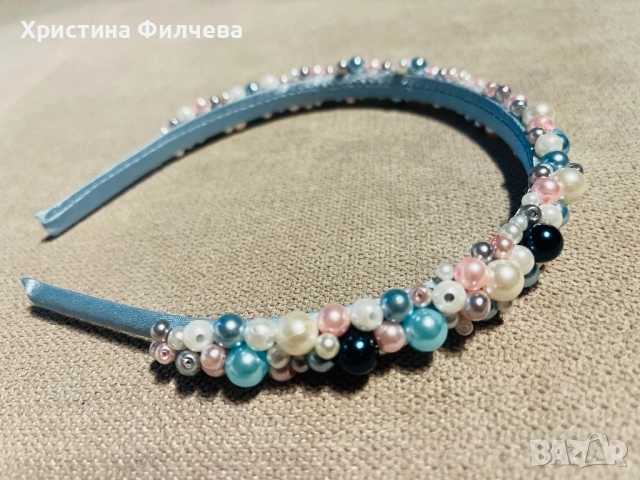 Нежна диадема от перли , снимка 18 - Полиране - 41396011