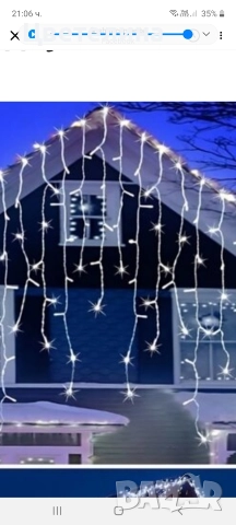 Коледни лампички 20 м.За външна употреба., снимка 4 - Декорация за дома - 52685394