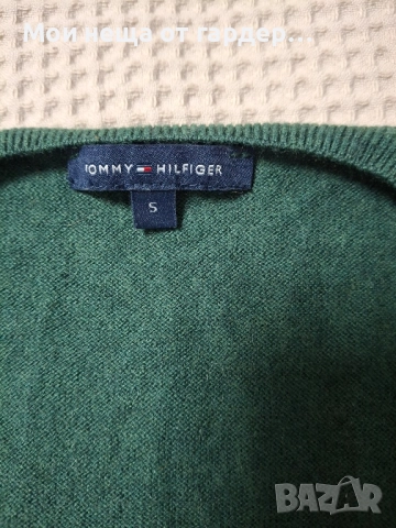 Tommy Hilfiger вълнен фин пуловер, рС, снимка 3 - Блузи с дълъг ръкав и пуловери - 52333730