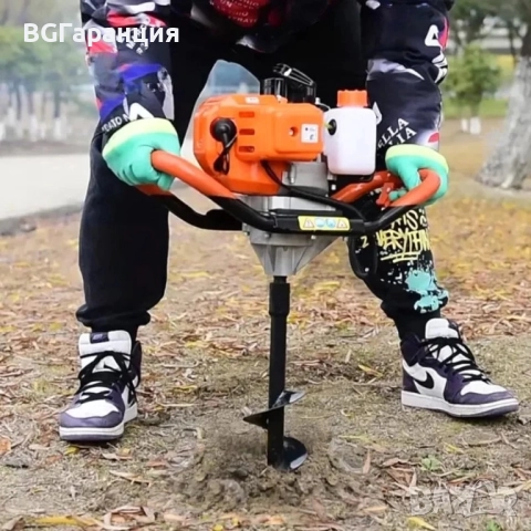 Бензинов свредел 72 куб. и бургии, снимка 7 - Други машини и части - 51777764