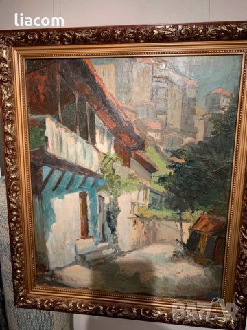 ДИМИТЪР ШЕШЕВ масло/платно Велико Търново 1959 г., снимка 4 - Картини - 33806887