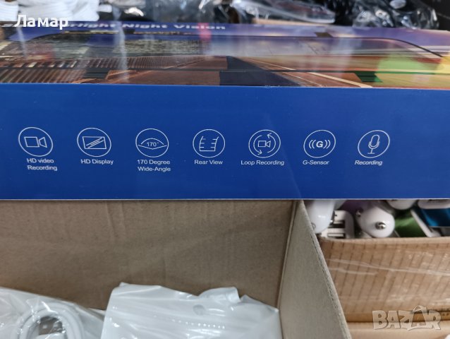 Нов Видео регистратор 1080P FULL HD огледало с 2 камери Led дисплей 10” тъч скрийн, снимка 11 - Аксесоари и консумативи - 37871393