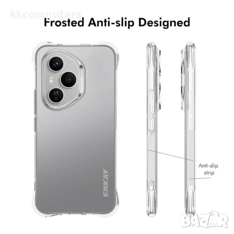 Honor 400 Pro 5G Удароустойчив ENKAY Силиконов Калъф и Протектор, снимка 5 - Калъфи, кейсове - 50641239