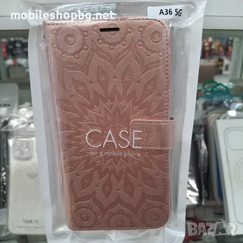 Samsung Galaxy A56/A36/A26 калъф розов с прегради и закопчаване , снимка 5 - Калъфи, кейсове - 49752460