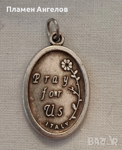 Сребърна висулка, медальон, талисман, снимка 2 - Колиета, медальони, синджири - 52113106