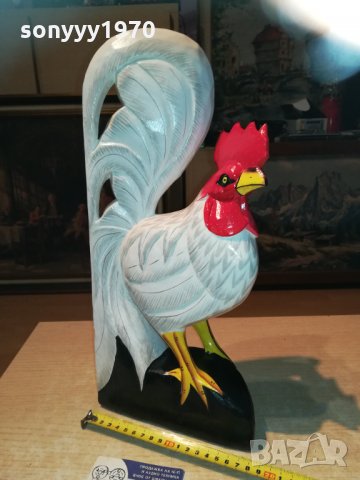 Петел от дърво-антик ръчна изработка 3012201727, снимка 5 - Колекции - 31261455