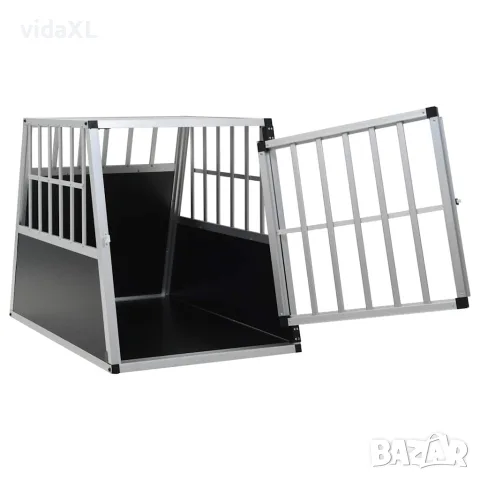 vidaXL Кучешка клетка с една врата, 65x91x69,5 см, снимка 5 - За кучета - 56146196