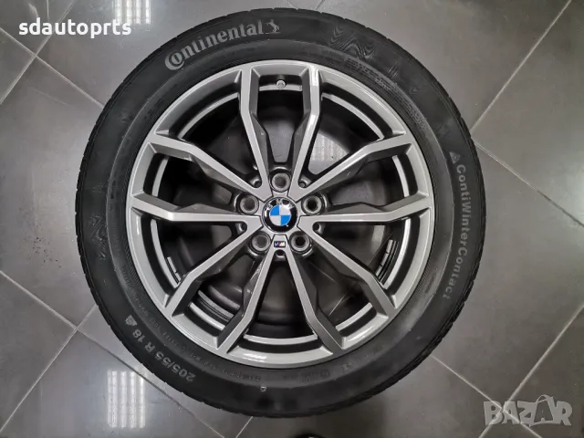 18” Зимен К-т BMW Джанти Style 711 M Гуми Continantal Датчик X1 F48 U11 U12 X2 F39, снимка 5 - Гуми и джанти - 47693880