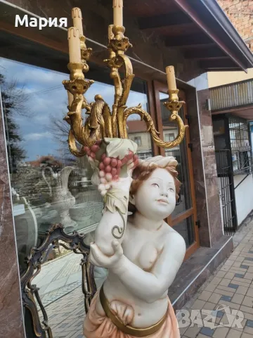 Италиански бароков лампион 0230, снимка 4 - Лампиони - 48381341