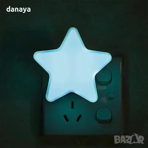 5776 Детска нощна лампа за контакт Звезда, снимка 2 - Други стоки за дома - 49304070