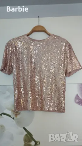 Дамска тениска с пайети H&M