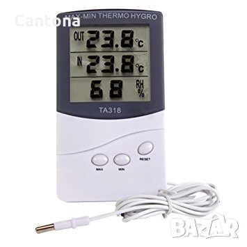 Термометър/влагомер TA 318 - триредов