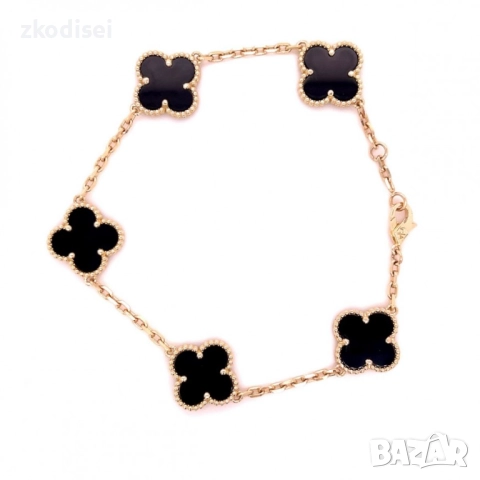 Златна мъжка гривна Van Cleef 10,05гр. 20,8см. 14кр. проба:585 модел:33694-2, снимка 3 - Гривни - 51480345