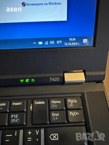 Продавам лаптоп Lenovo ThinkPad t420 в отлично състояние без следи i5, снимка 4 - Лаптоп аксесоари - 45413252