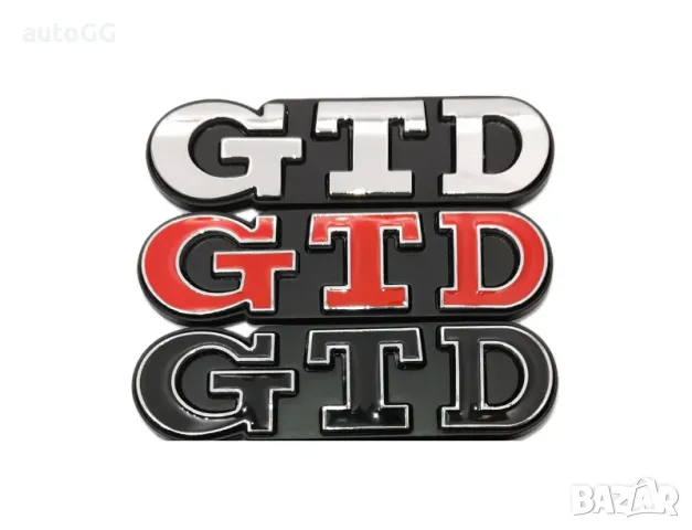 Надпис/Емблема GTD три цвята предна решетка