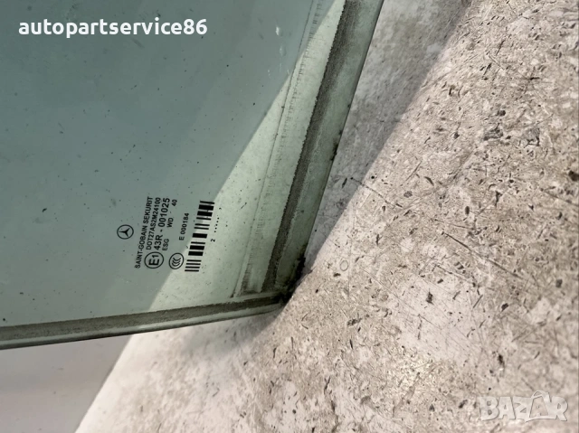 Стъкло за задна дясна врата за Mercedes W212 2.2 CDI (2012) , снимка 2 - Части - 53985448
