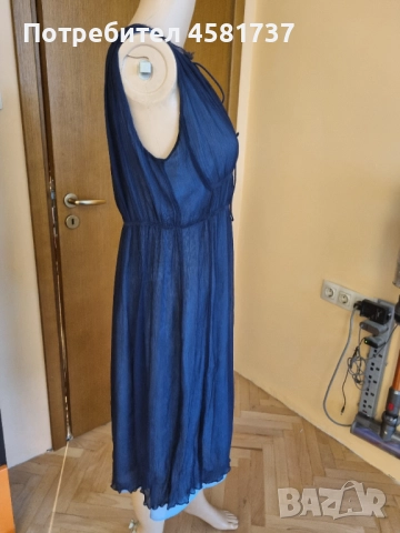 Копринена рокля Stefanel, размер L, снимка 5 - Рокли - 51976668