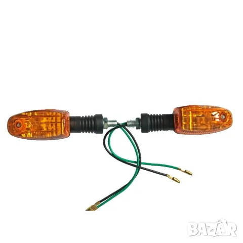 Оранжев единичен мигач за мотор с ниска консумация 12V