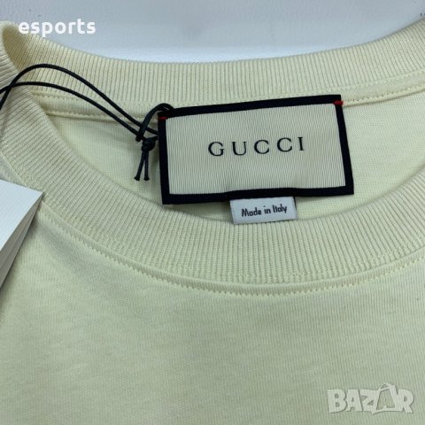 Мъжка тениска G U C C I The Blade M Medium Oversized Fit, снимка 6 - Тениски - 32175770