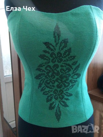 корсет бюстие с машинна бродерия, снимка 3 - Корсети, бюстиета, топове - 40535879