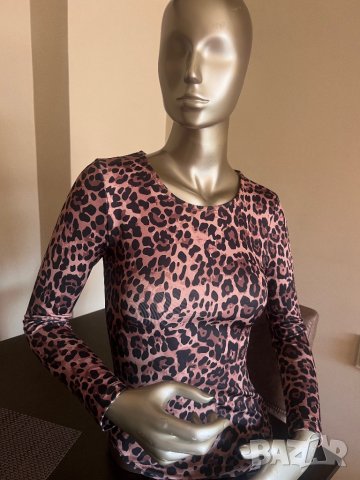 Дамско боди в тигров принт !, снимка 5 - Блузи с дълъг ръкав и пуловери - 40057323