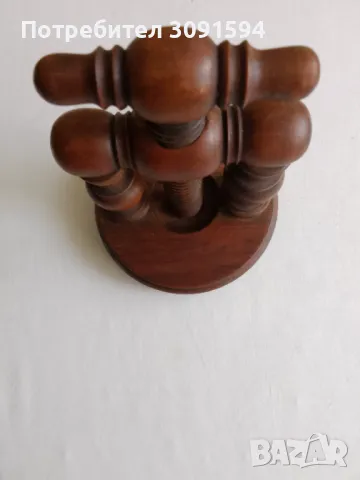 Дъбова преса за орехи ядки 18 век, снимка 8 - Антикварни и старинни предмети - 49632479
