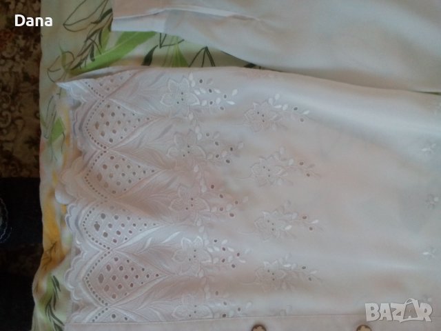 Копринена нова риза с бродерия, снимка 2 - Ризи - 36823010