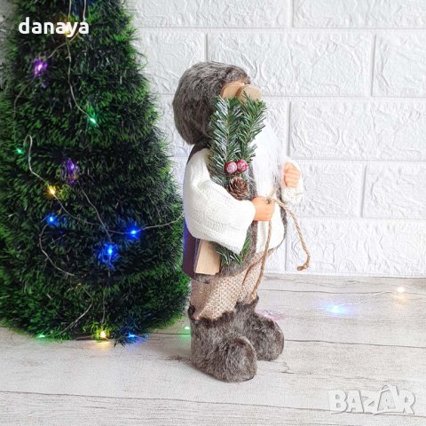 2593 Декоративна коледна фигура Дядо Коледа, 30см, снимка 11 - Декорация за дома - 35415479