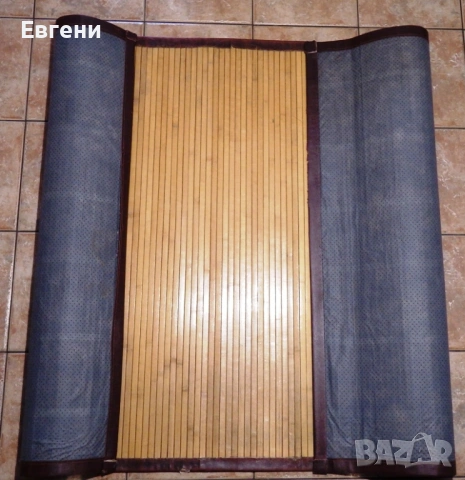 Килим 178 х 120 см. в стил „Рустик” от тънки бамбукови летвички, снимка 4 - Килими - 53029491