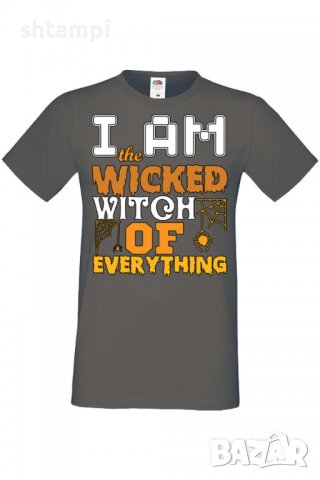 Мъжка тениска I'm The Wicked Witch Of Everything 3,Halloween,Хелоуин,Празник,Забавление,Изненада,, снимка 8 - Тениски - 38130368