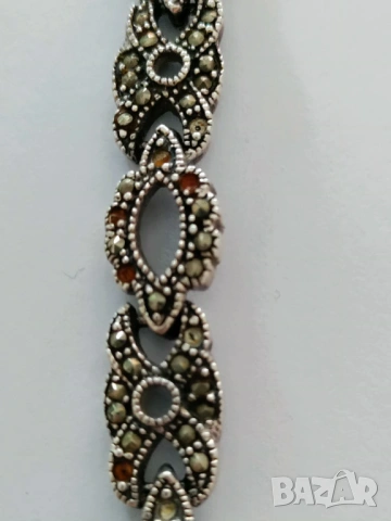 Сребърна гривна, снимка 3 - Гривни - 54211200