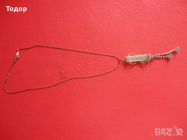 Невероятно позлатено колие с камъни , снимка 8 - Колиета, медальони, синджири - 44734024