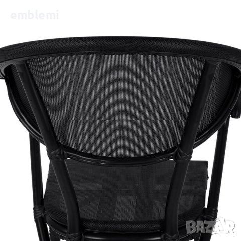 Стол трапезен градински Costa HM5025 Черен, снимка 6 - Столове - 44276225